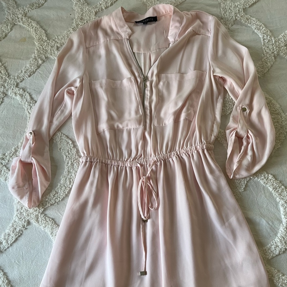 Dynamite light pink slip dress